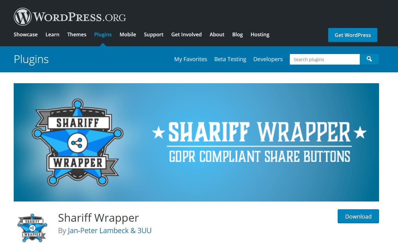 Shariff Wrapper WordPress 插件